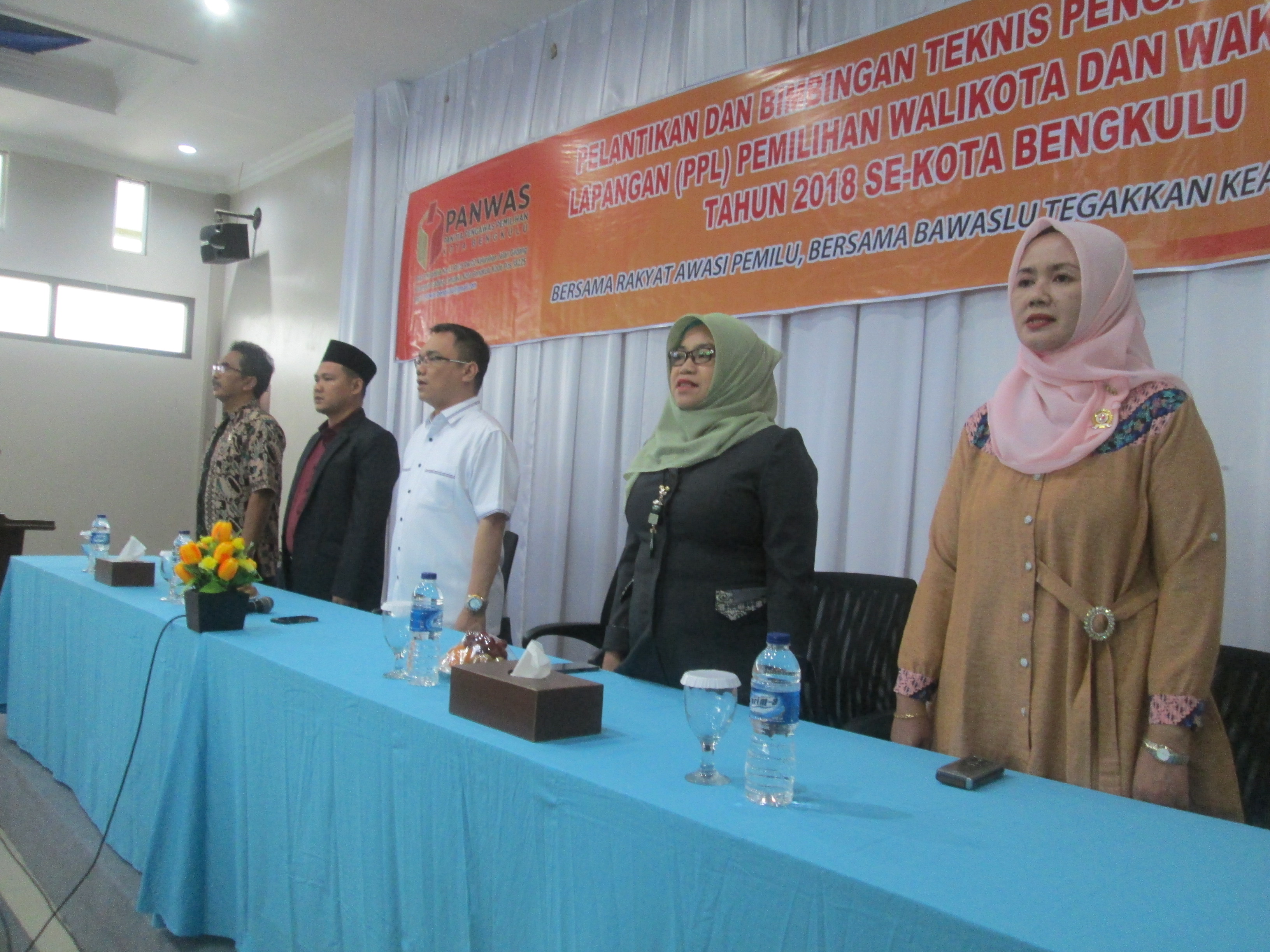 Pelantikan dan Bimbingan Teknis Panitia Pemilihan Lapangan Pemilihan Walikota dan Wakil Walikota tahun 2018 se- Kota Bengkulu