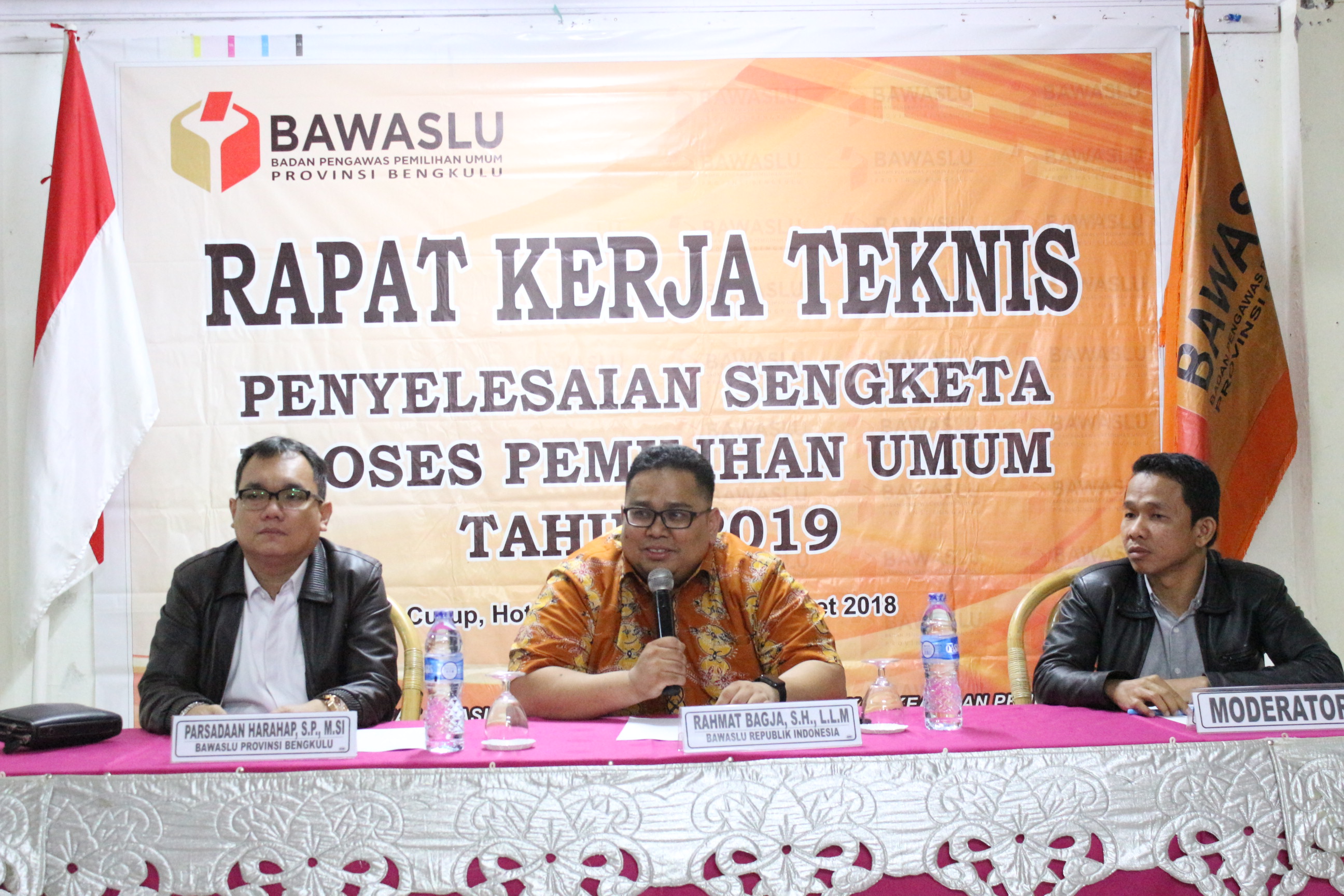 Rapat Kerja Teknis Penyelesaian Sengketa Proses Pemilu