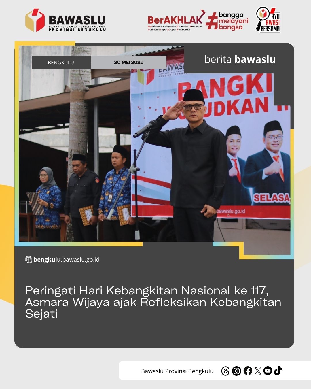 Peringati Hari Kebangkitan Nasional ke 117, Asmara Wijaya ajak Refleksikan Kebangkitan Sejati