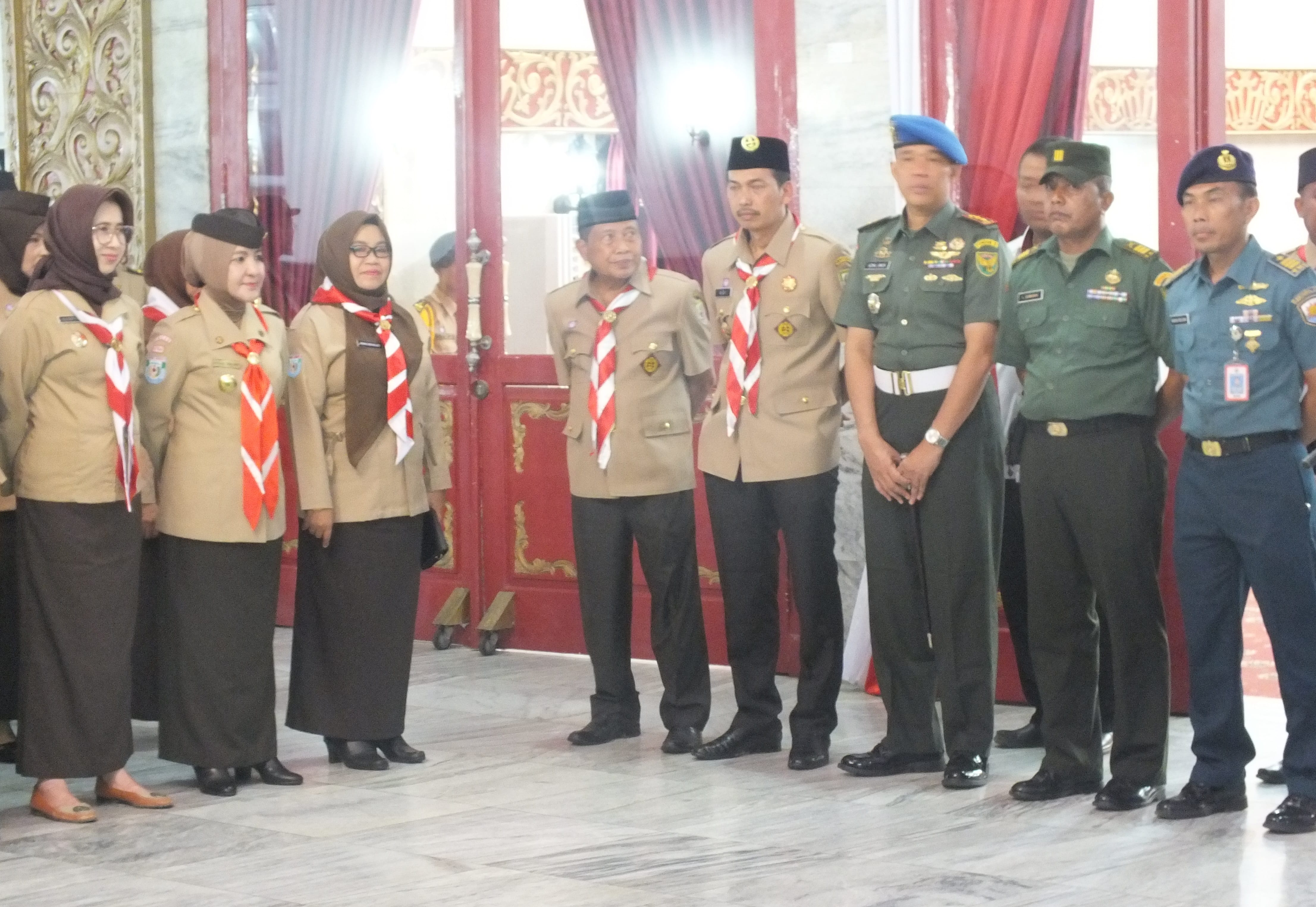 Pimpinan BAWASLU Provinsi Bengkulu  Menghadiri Ulang janji  Dan  Renungan Hari Pramuka ke-57