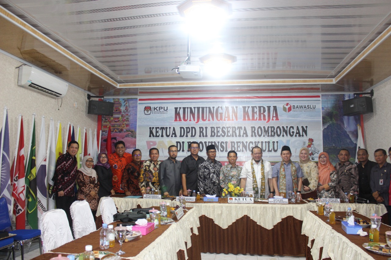 Kunjungan Kerja ke Bawaslu Provinsi Bengkulu dan KPUD Provinsi Bengkulu
