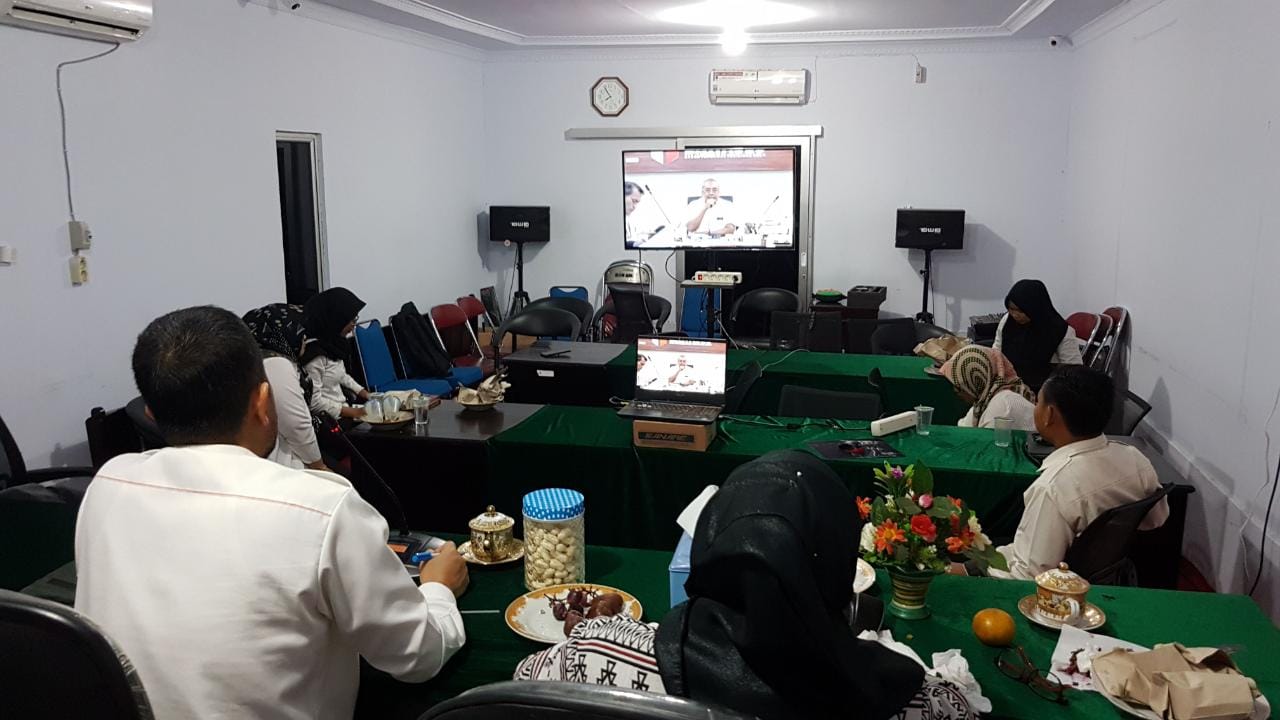 Video Conference : Rapat Persiapan Penyelenggaraan Seleksi Kompetensi Dasar (SKD) CPNS Bawaslu Tahun Anggaran 2019