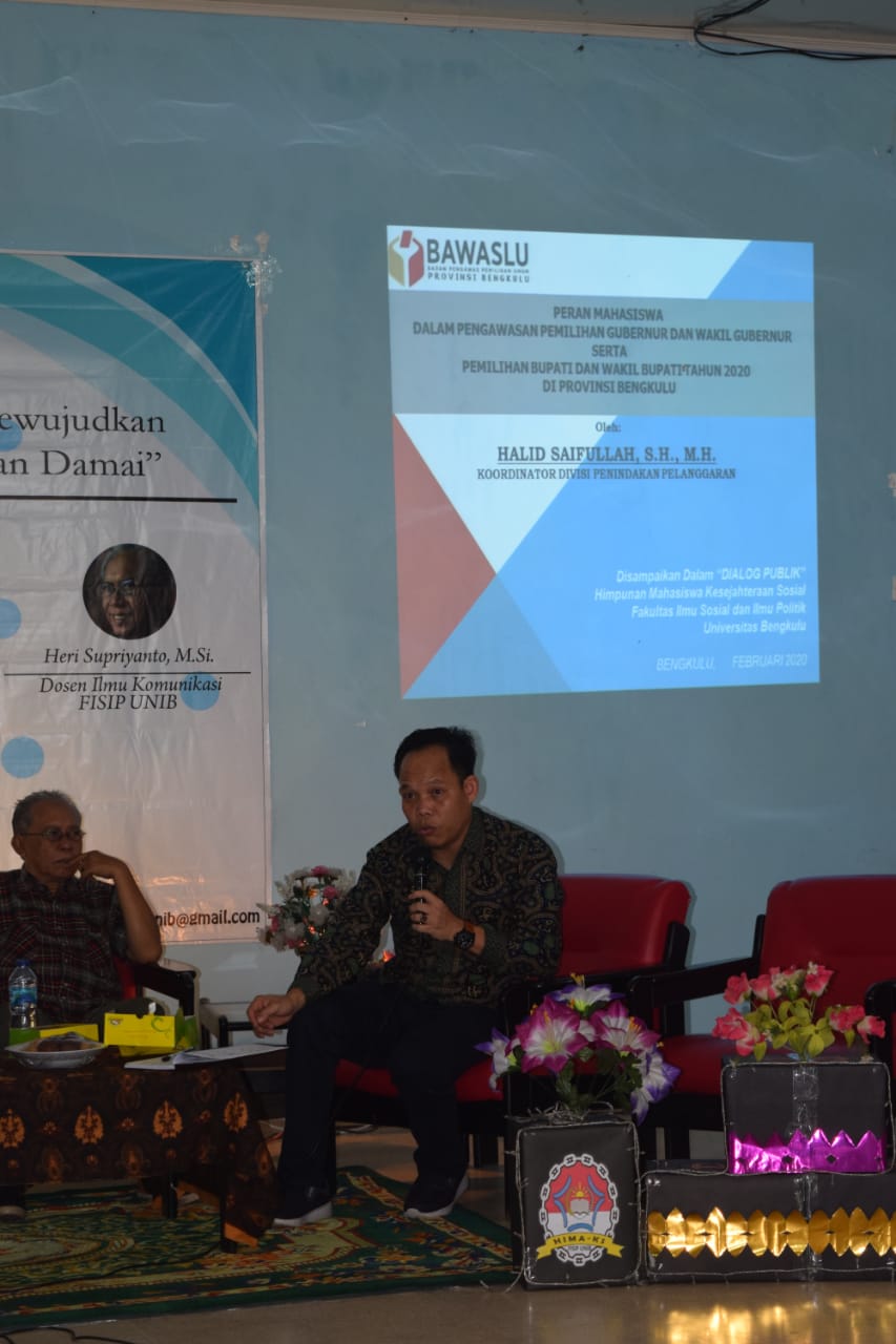 Sebagai Penyambung Lidah Rakyat, Peran Mahasiswa dalam Pengawasan Pemilu Sangat Penting