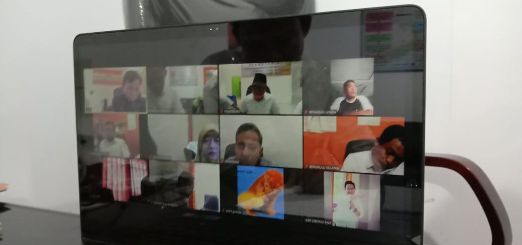 Meski Tahapan Masih Ditunda, Penanganan Pelanggaran Bawaslu Provinsi dan Bawaslu Kabupaten/Kota se-Provinsi Bengkulu Tetap Aktif Berkoordinasi