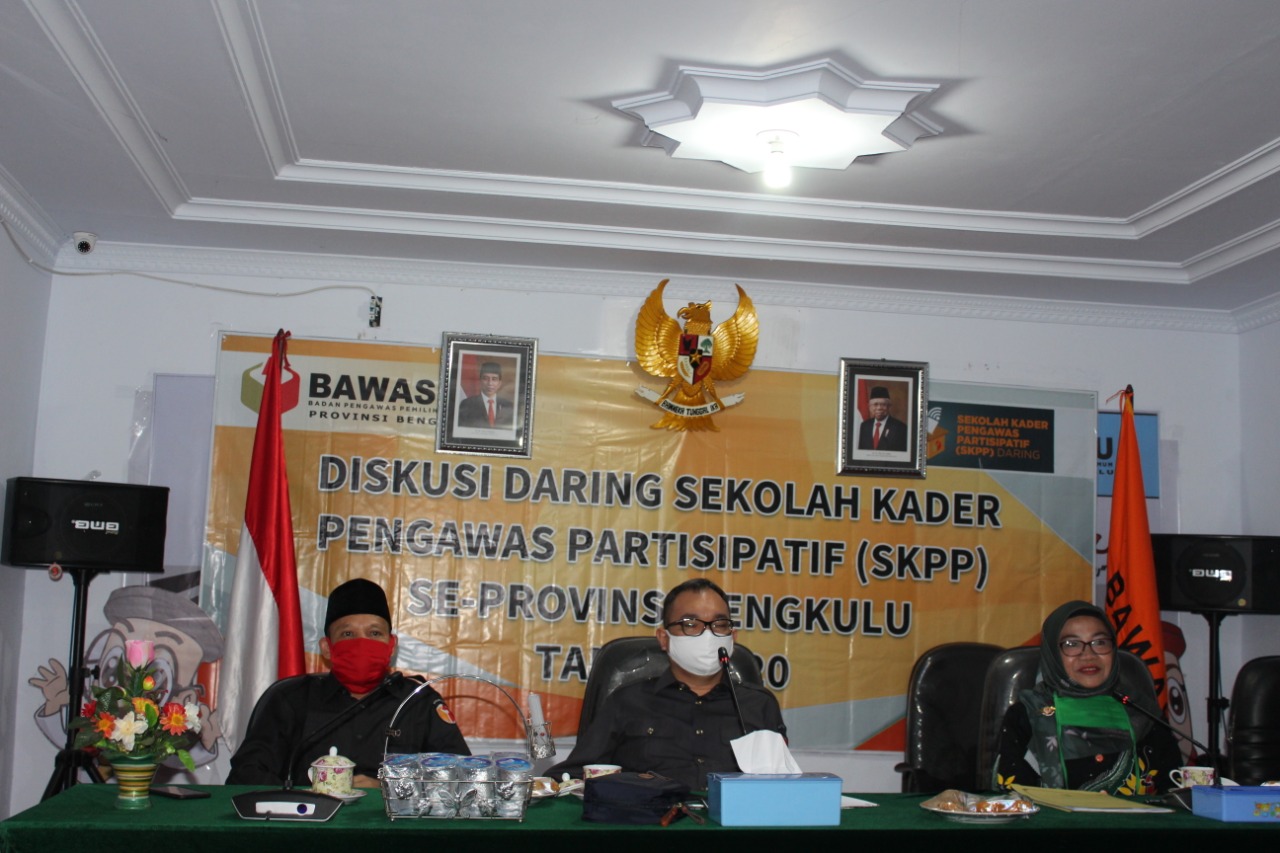SKPP DARING MASUK TAHAPAN PEMBELAJARAN KE-3, BAWASLU PROVINSI BENGKULU GELAR SESI DISKUSI VIA ZOOM MEETING