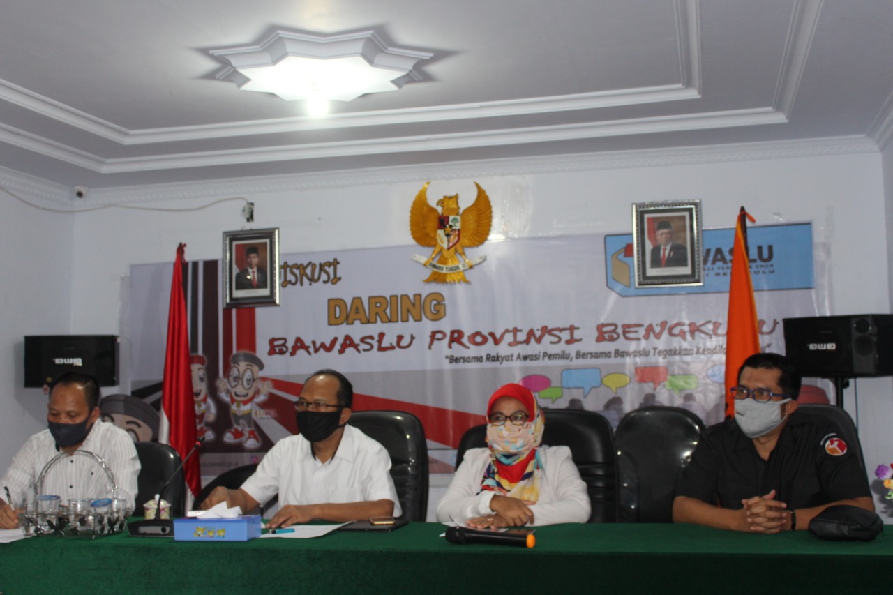 Rakornas Daring Inventarisasi Usulan Terhadap Perbawaslu Penyelesaian Sengketa Pemilihan Berdasarkan Protokol Kesehatan COVID-19