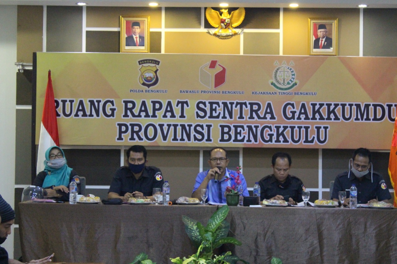 Bawaslu Provinsi Bengkulu menggelar Rapat Dalam Kantor (RDK) bersama Aliansi Jurnalis Pemantau Pemilu (AJPP) Bengkulu