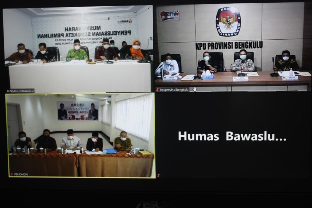 Bawaslu Provinsi Bengkulu Gelar Sidang Musyawarah Penyelesaian Sengketa Pemilihan