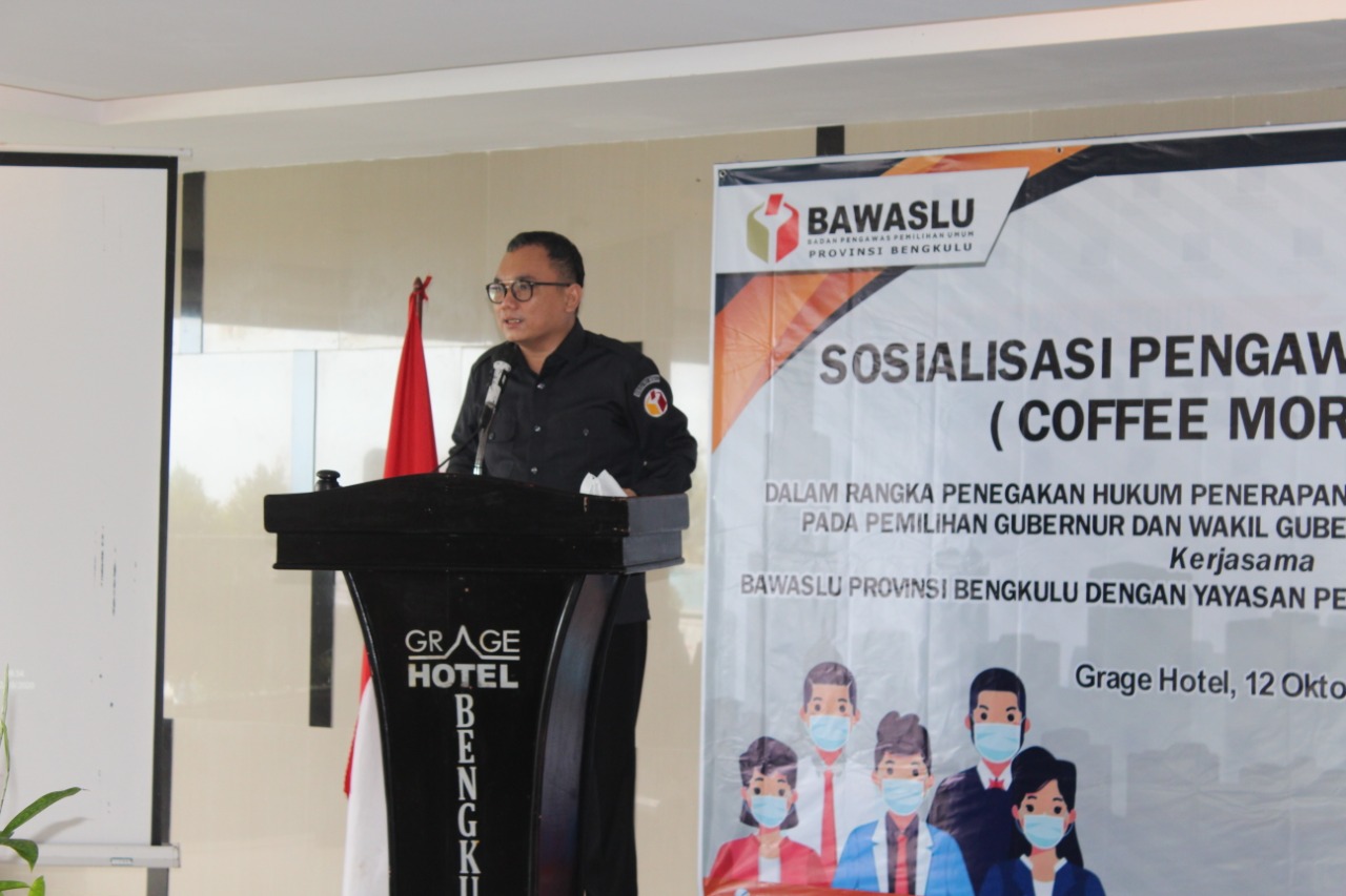 Cegah Pilkada Sebagai Penyumbang â€œClusterâ€ Baru, Bawaslu Provinsi Bengkulu Gelar Sosialisasi Pengawasan Penerapan Protokol Covid-19 Pemilihan Serentak 2020