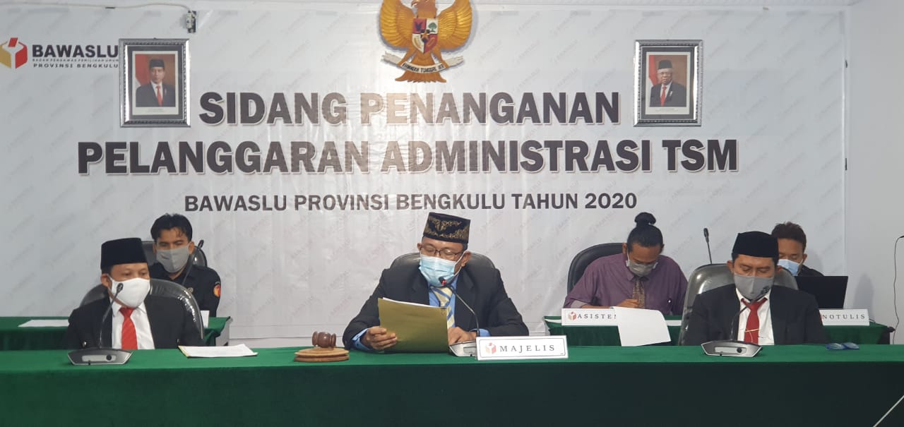 Sidang Pembacaan Putusan Pendahuluan Pelanggaran Administrasi Pemilihan TSM