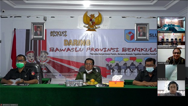 Rapat Daring Persiapan Publikasi HUT ke-13 Bawaslu