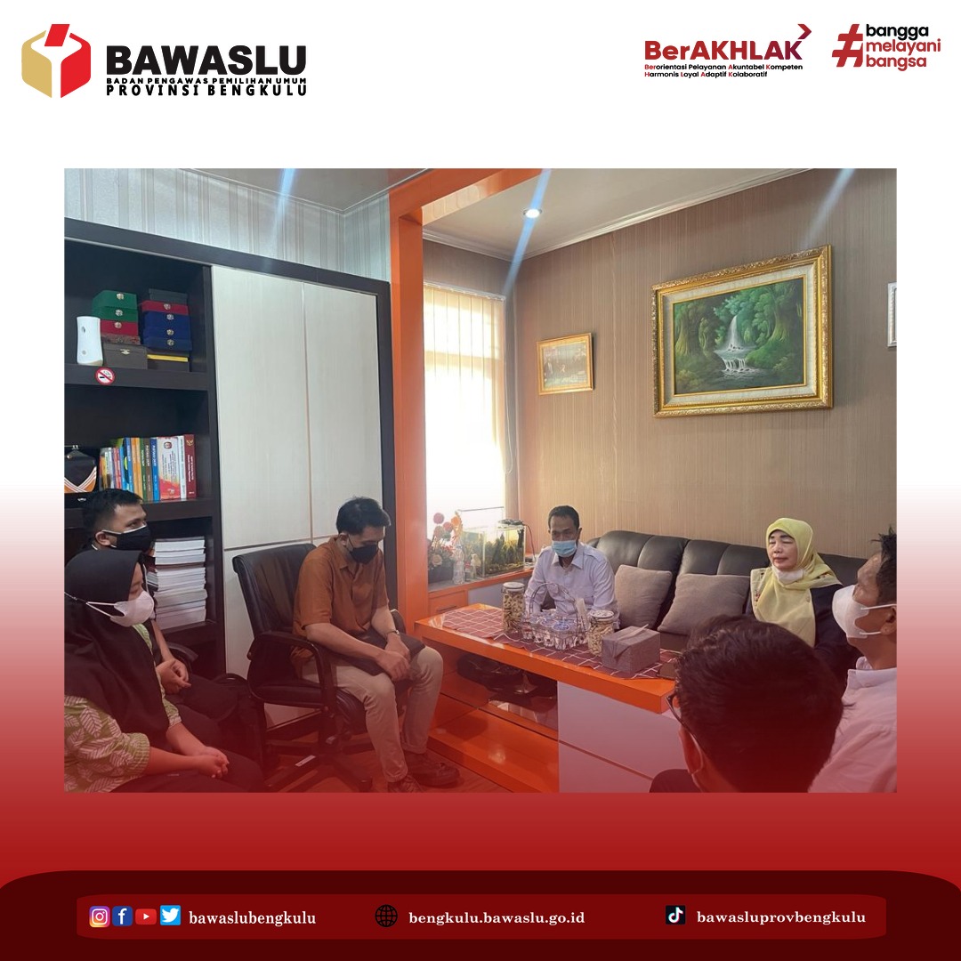 Tim Inspektorat Wilayah II Bawaslu RI Hadir Di Bengkulu