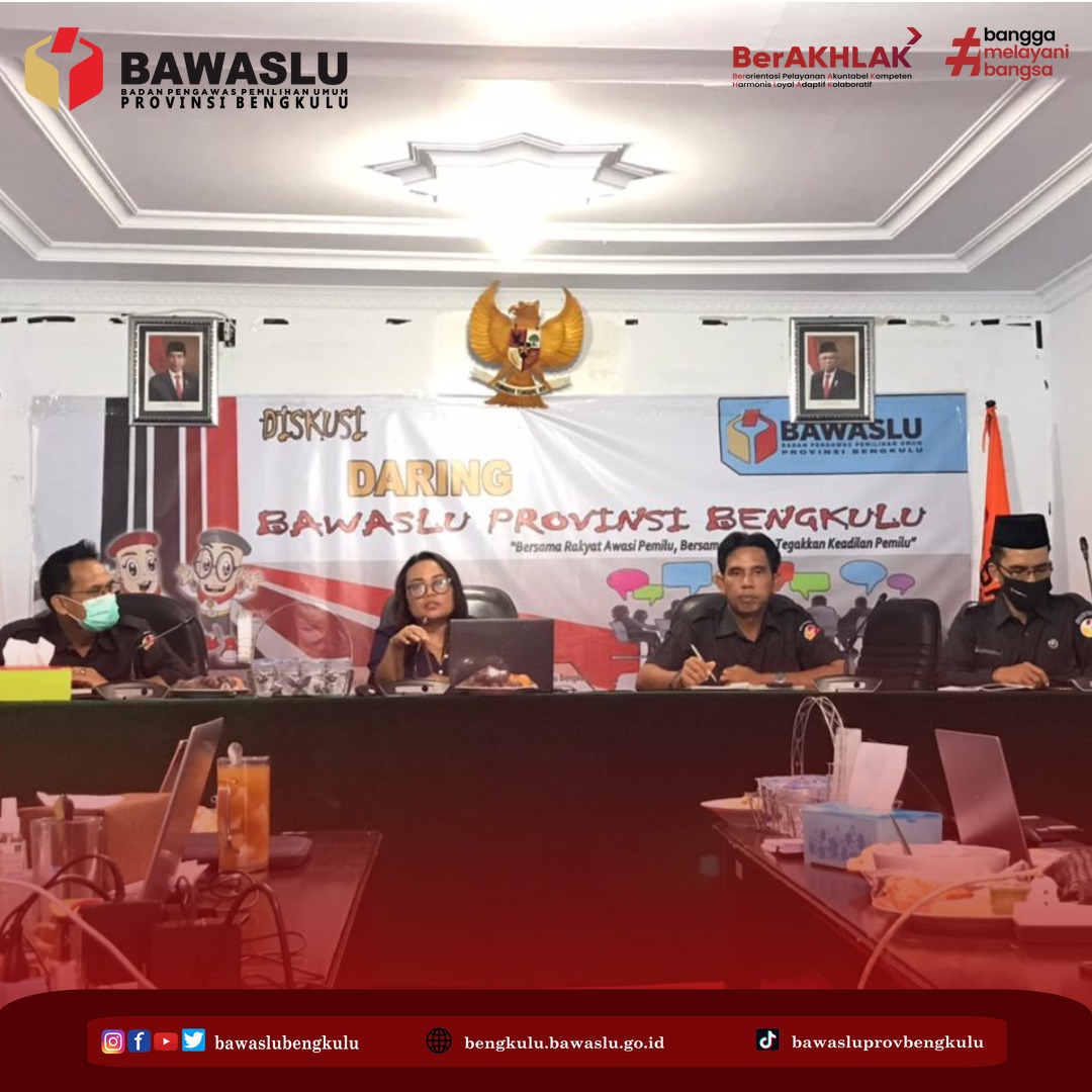 Monitoring dan Evaluasi Kinerja Bawaslu Provinsi Bengkulu Tahun 2021