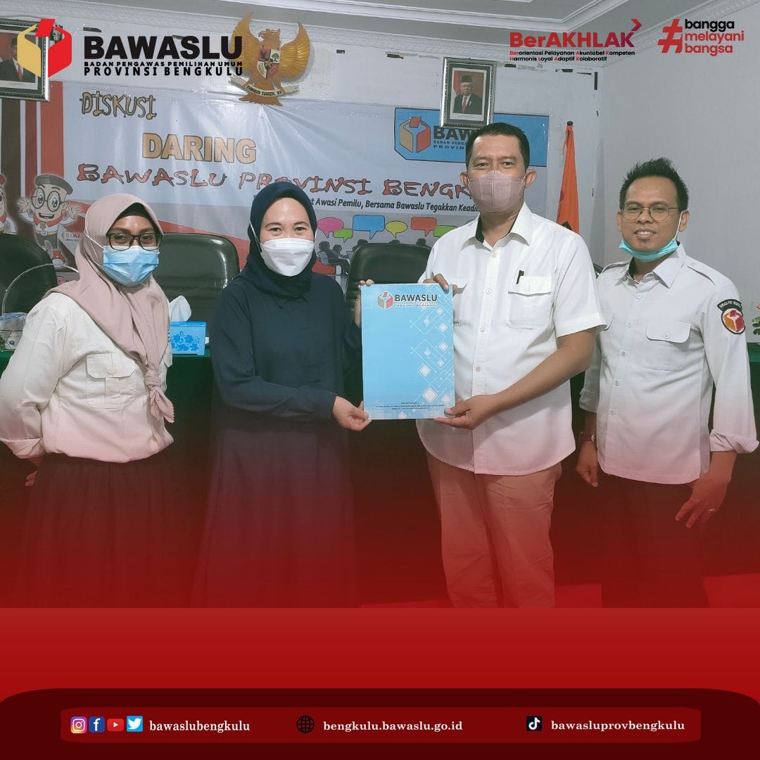 Bawaslu Provinsi Bengkulu Gelar Rapat Perdana Pokja PPID Tahun 2022.