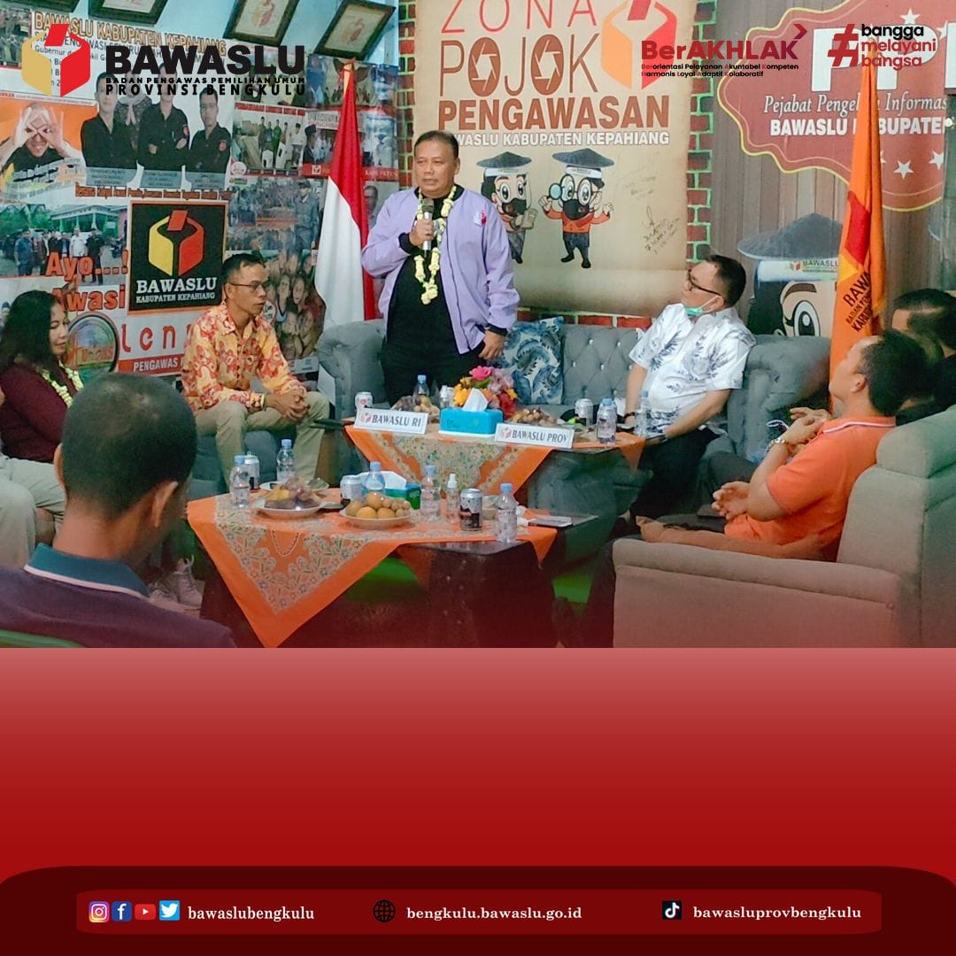 Kunjungan Kerja ke Kepahiang, Abhan Ajak Jajaran Pengawas Perkuat Konsolidasi Internal