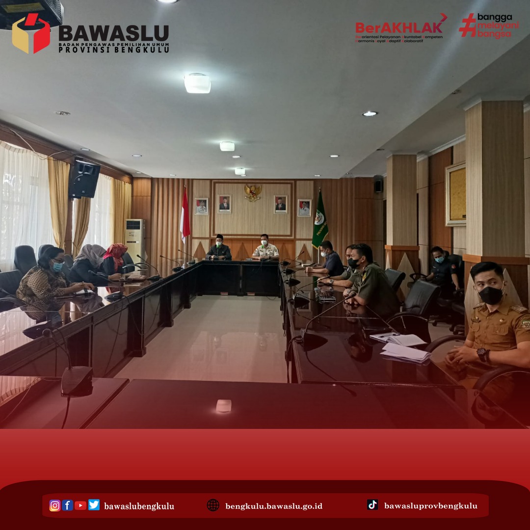 Rapat Kesiapan Anggota Satlinmas dalam Penyelenggaraan Pemilu Serentak Tahun 2024