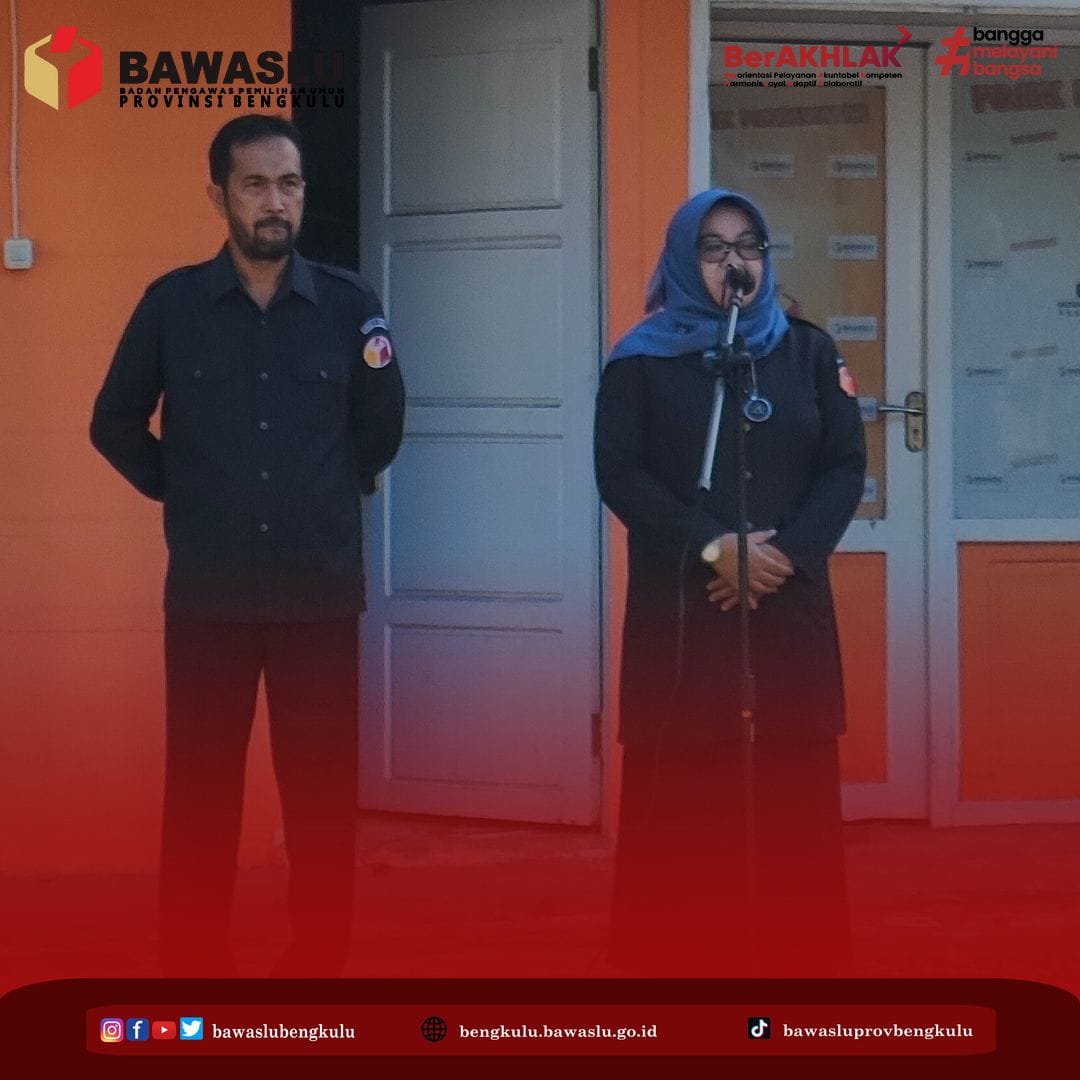 Apel Pagi Perdana Bawaslu Provinsi Bengkulu Pasca Libur Lebaran