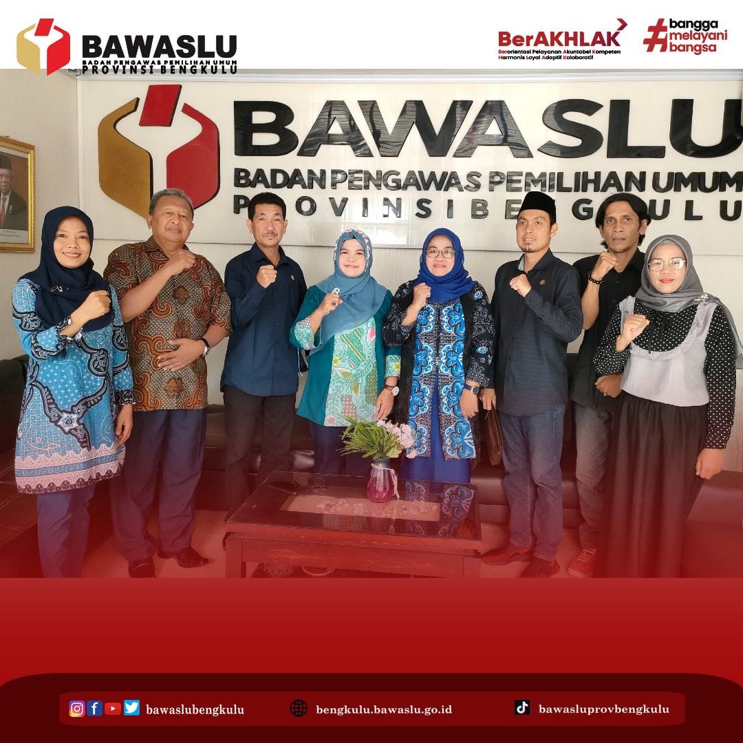 Tahapan Pemilu di Depan Mata, Bawaslu dan KPID Bengkulu Komitmen Sinergi Lakukan Pengawasan