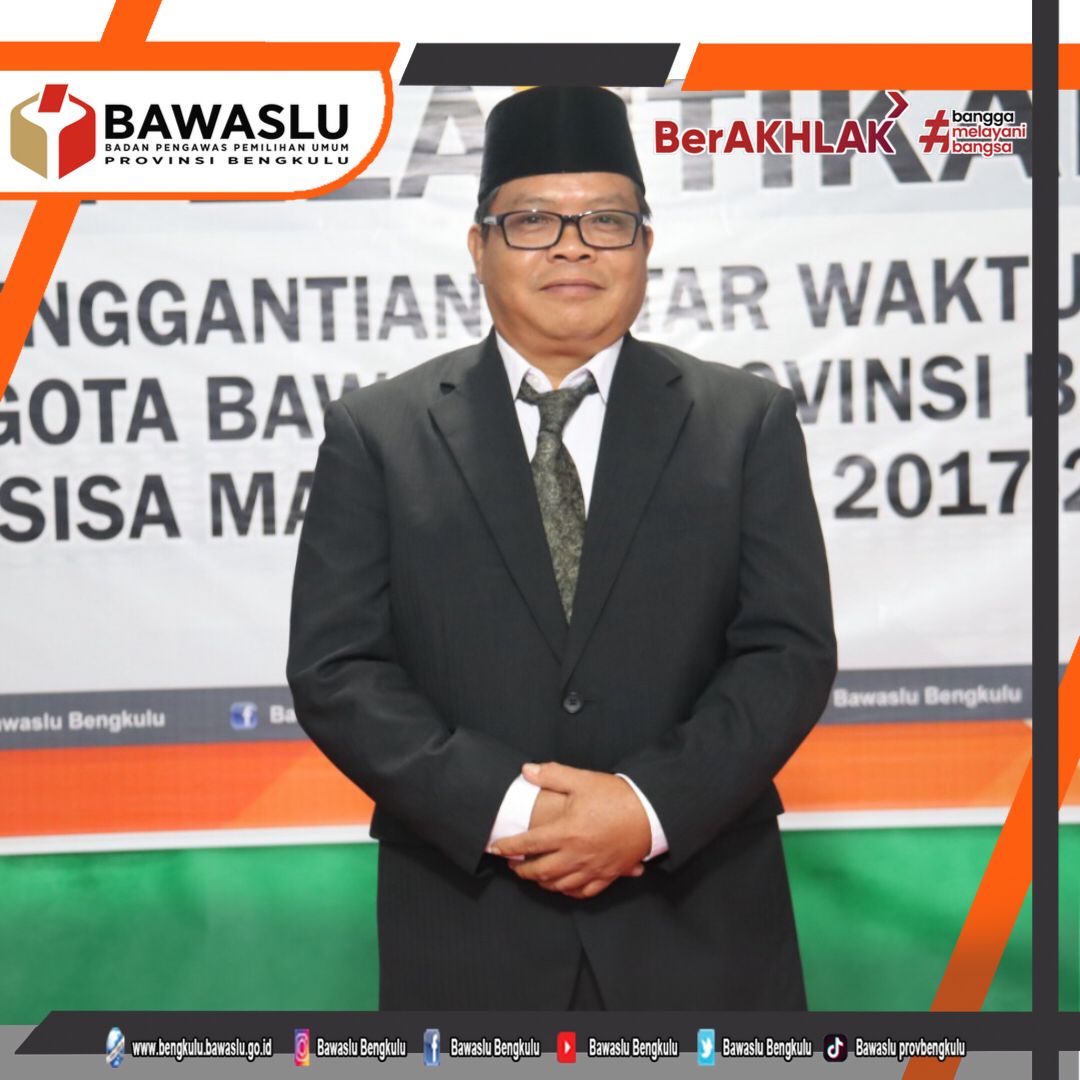 Sayadi Resmi Dilantik Sebagai PAW Anggota Bawaslu Provinsi Bengkulu