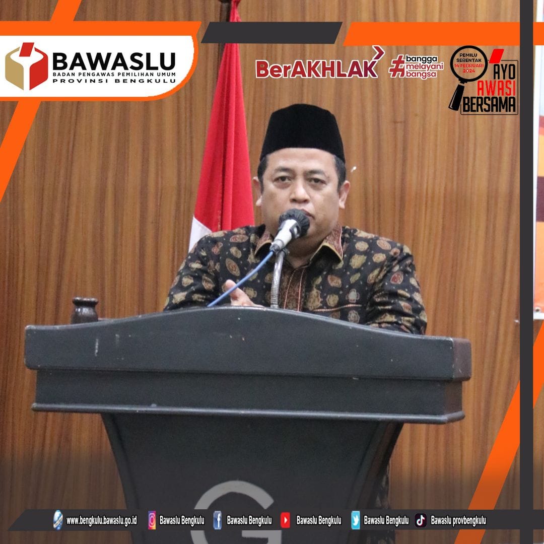 Resmikan Rakor PP di Bengkulu, Puadi Tekankan Pentingnya Konsolidasi dan Koordinasi KPU - Bawaslu
