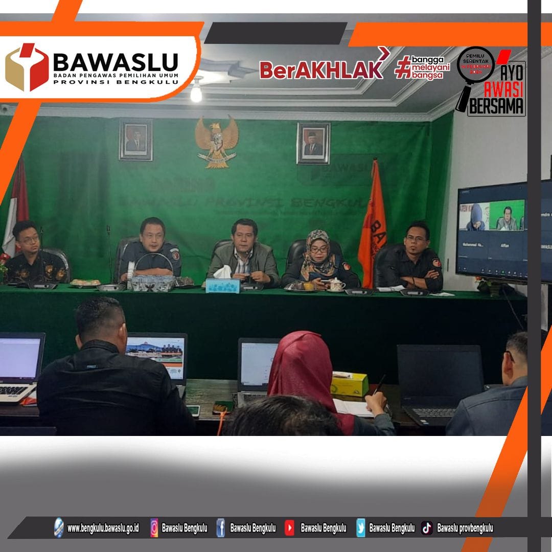 Bawaslu Bengkulu Sosialisasikan Aplikasi EPPID ke Bawaslu Kabupaten/KotaÂ 
