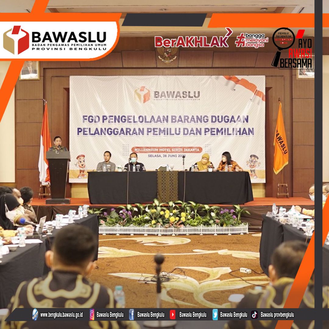 FDG Pengelolaan Barang Dugaan Pelanggaran Pemilu dan PemilihanÂ 