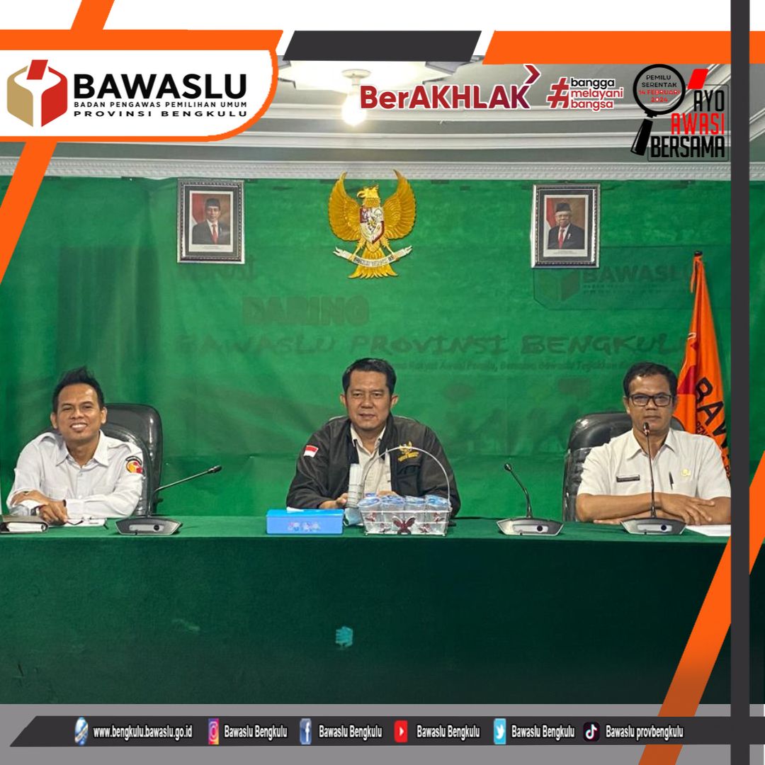 Rapat Interal Evaluasi Kehumasan Bawaslu Provinsi Bengkulu