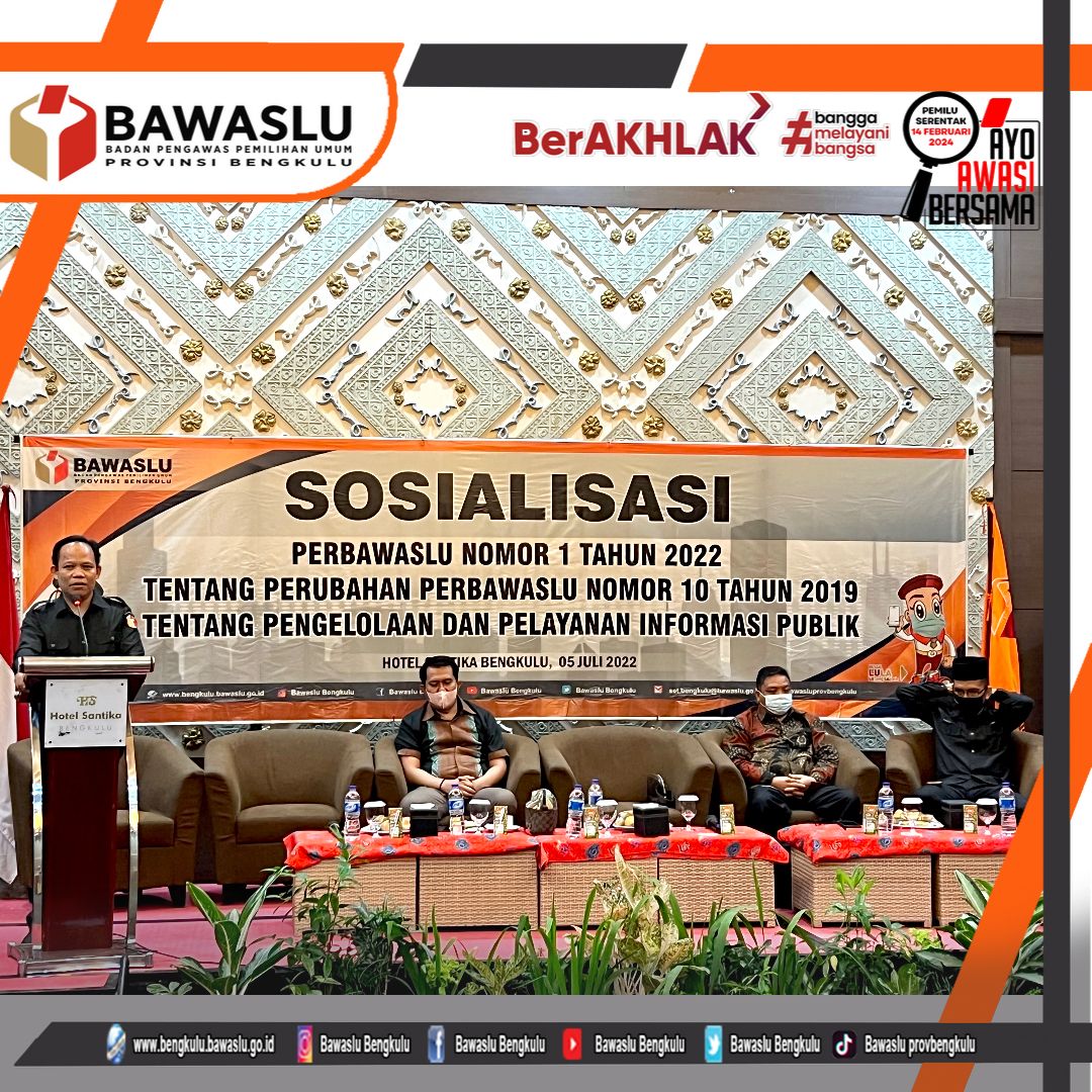Sosialisasi Perbawaslu Nomor 1 Tahun 2022