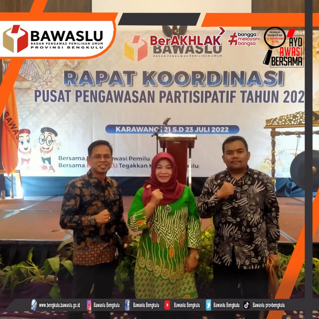 Rakor Pusat Pengawasan Partisipatif Tahun 2022, Bawaslu Dorong Tingkatkan Partisipasi MasyarakatÂ 
