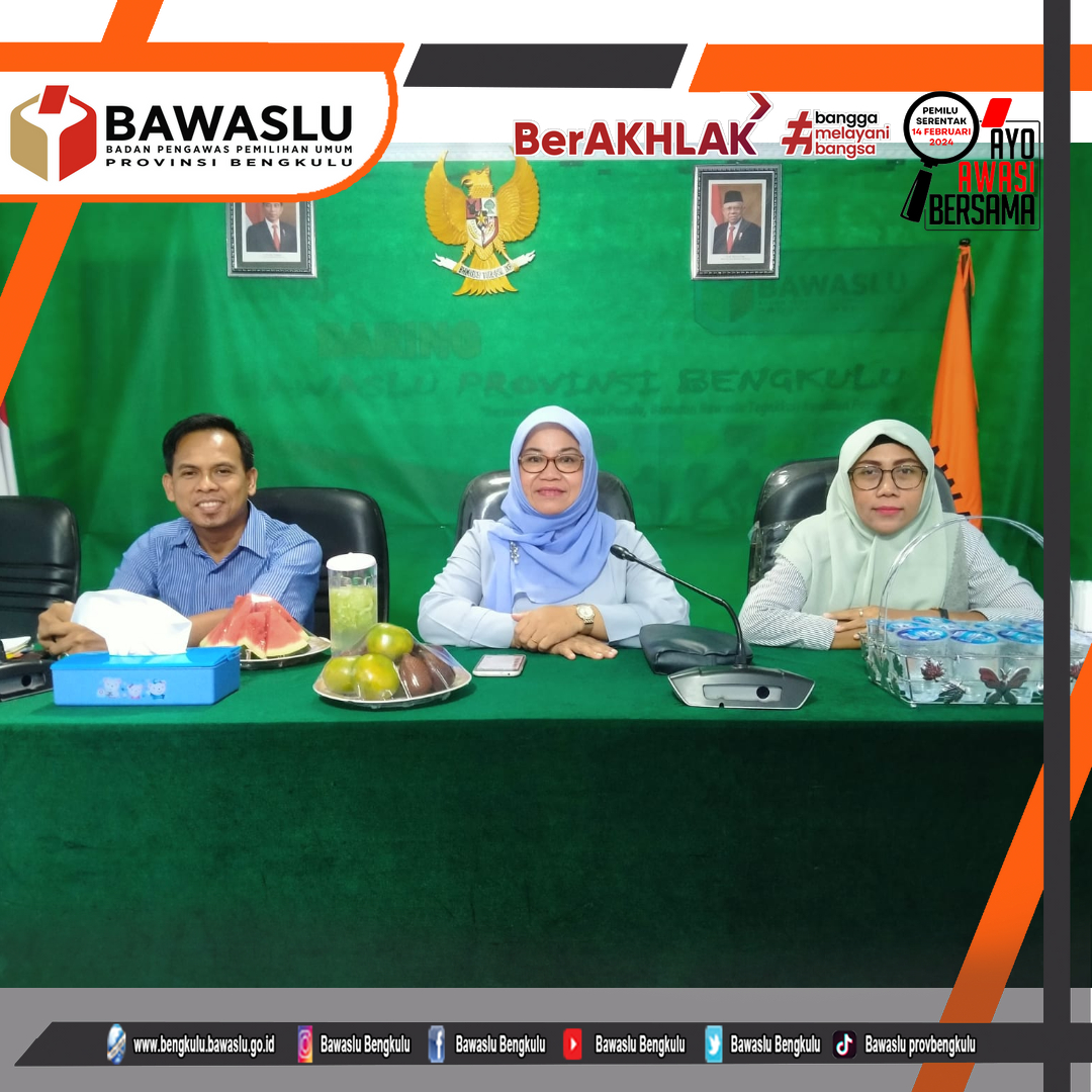 Perkuat Konsolidasi, Bawaslu RI lakukan Rapat Konsolidasi Lanjutan Tahapan Pendaftaran Verifikasi dan Penetapan Parpol Pemilu Tahun 2024