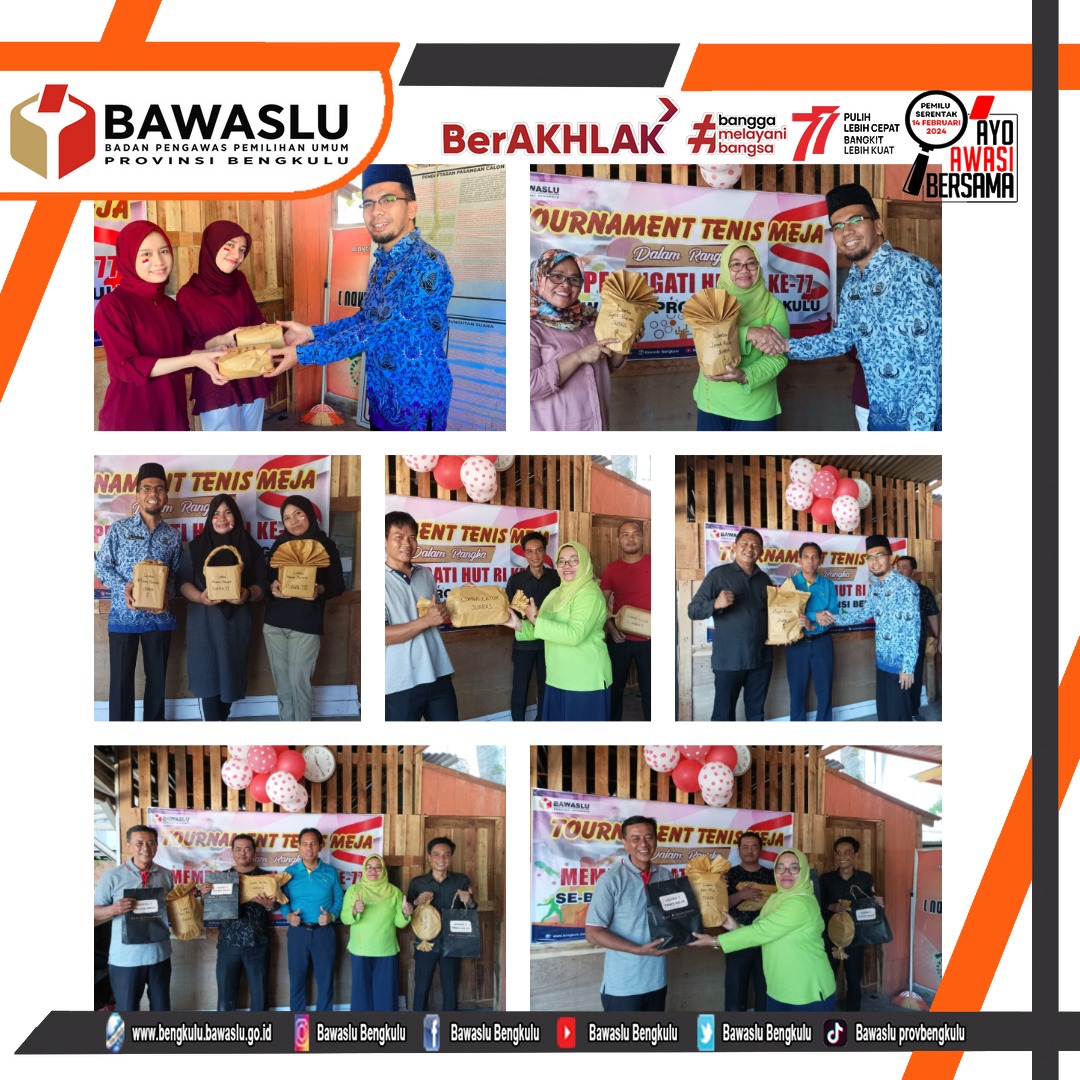 Kemeriahan HUT RI ke-77 di Lingkungan Bawaslu Provinsi Bengkulu