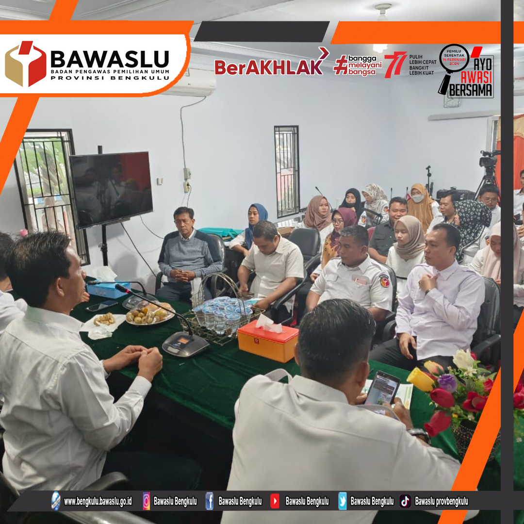 Demi Meningkatkan Kapasitas SDM, Bawaslu Provinsi Bengkulu Gelar Rapat Pembinaan SDM