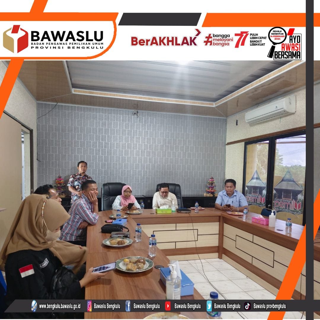 Bawaslu Provinsi Bengkulu lakukan Pengawasan Rekapitulasi Hasil Verifikasi Administrasi Dokumen Keanggotaan Parpol Calon Peserta Pemilu