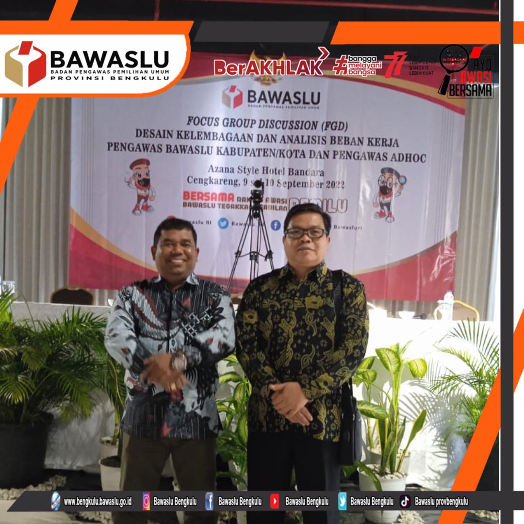 Desain Kelembagaan Dan Analisis Beban Kerja Bawaslu Kabupaten/Kota Dan Pengawas Adhoc