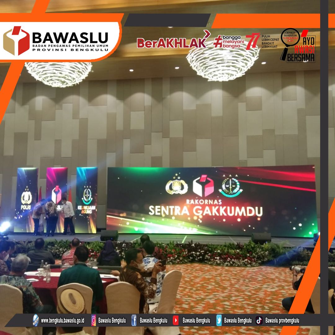 Samakan Pemahaman dan Persepsi Bawaslu Selenggarakan Rakornas Sentra Gakkumdu
