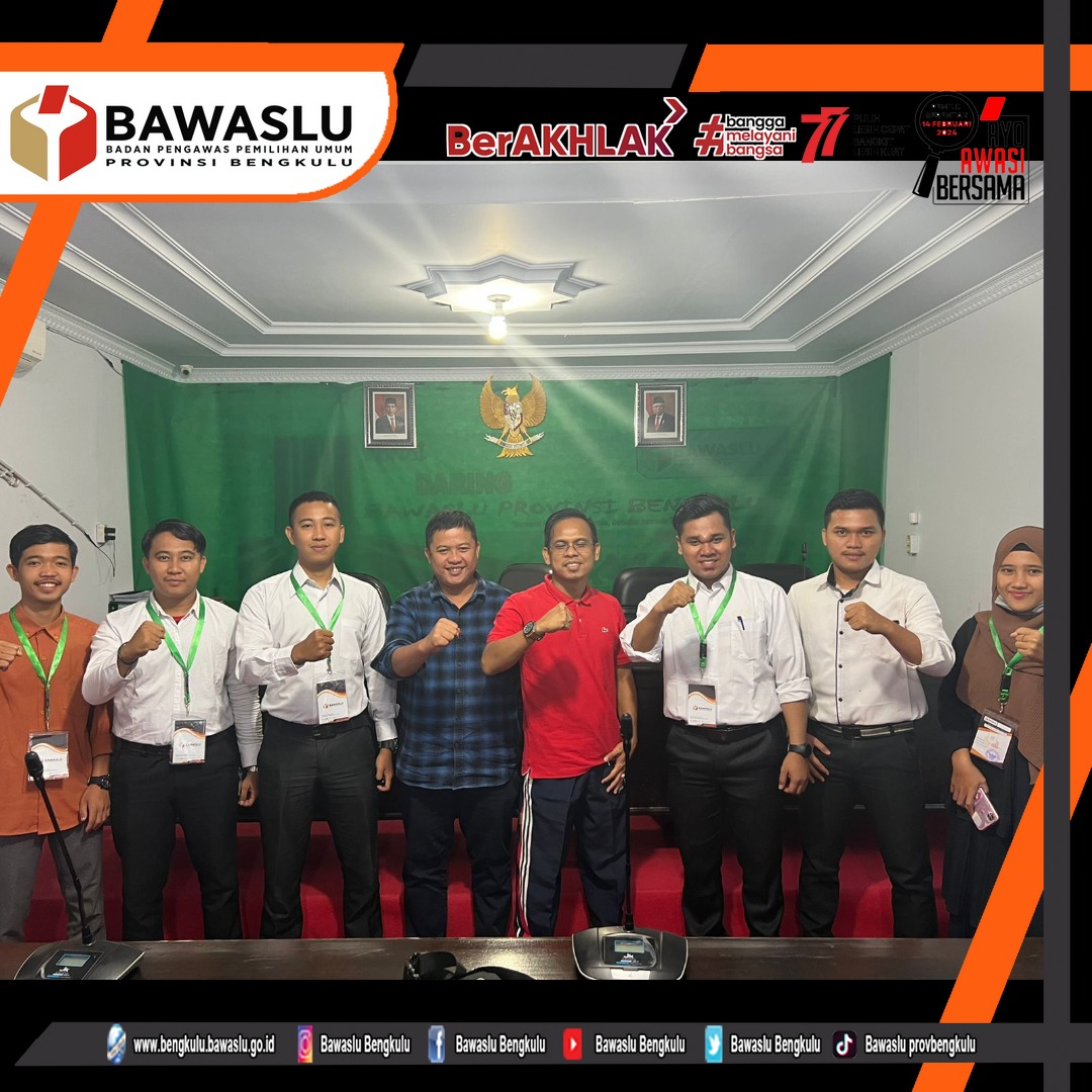 Kunjungan Netfid ke Bawaslu Provinsi Bengkulu