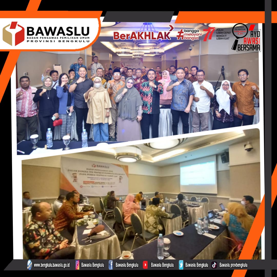 Bawaslu Telaah Bakal Soal Tes Tertulis Panwascam