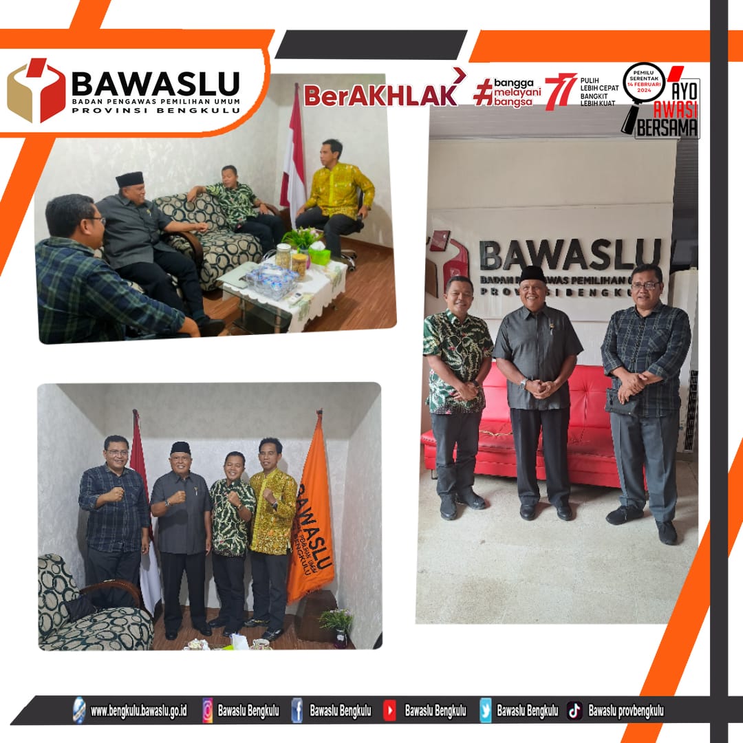 Bawaslu Bengkulu Sambut Kunjungan Ahmad Kanedi