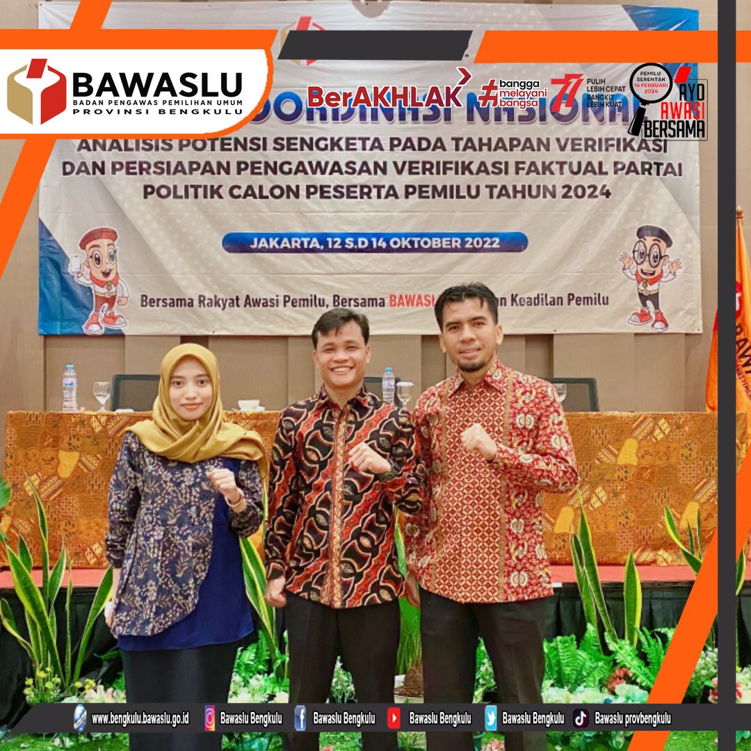 Menghadapi Tahapan Verfikasi Faktual, Divisi Penyelesaian Sengketa Bawaslu Republik Indonesia Selenggarakan Rapat Koordinasi Nasional