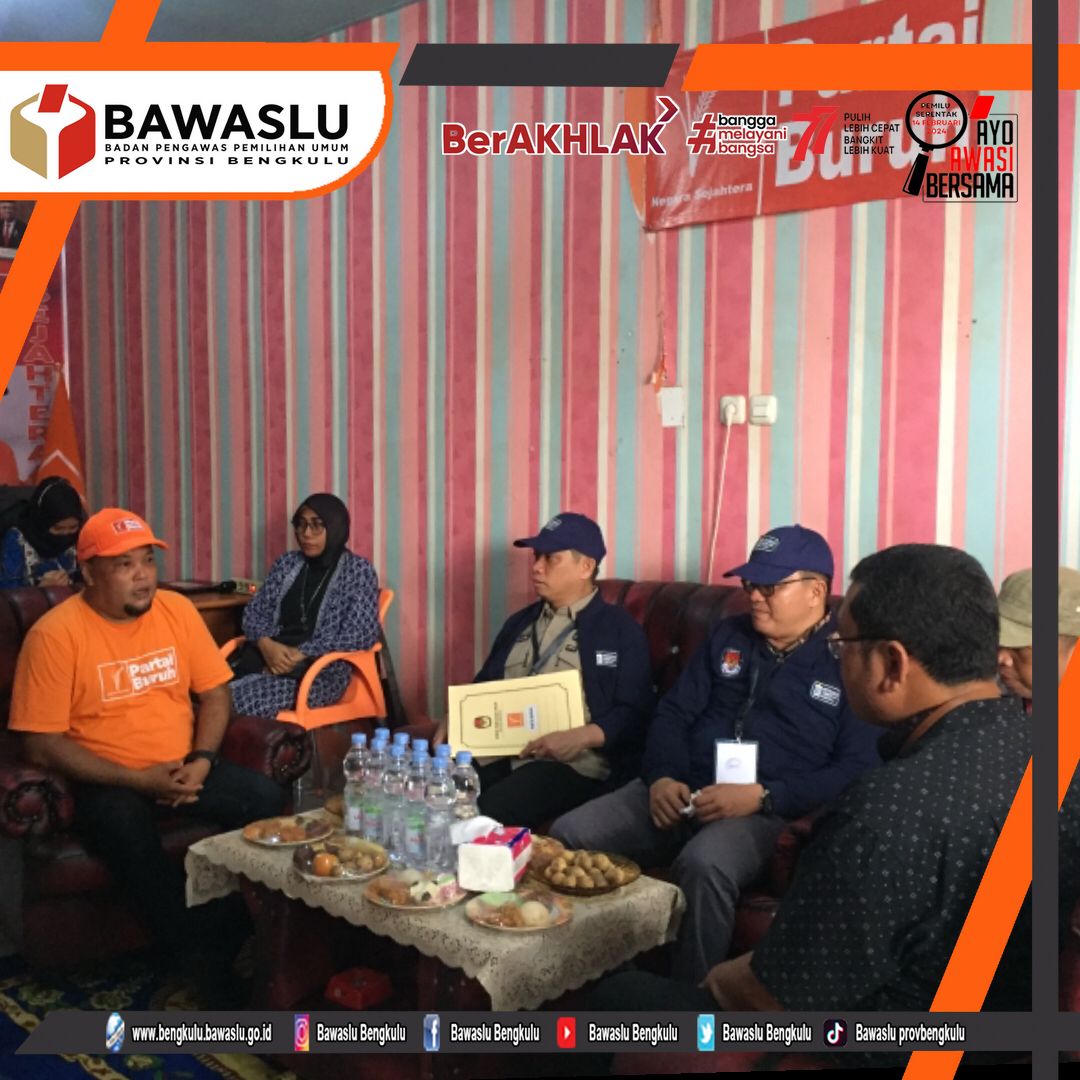 Bawaslu Bengkulu Awasi Proses Verifikasi Faktual Partai Buruh