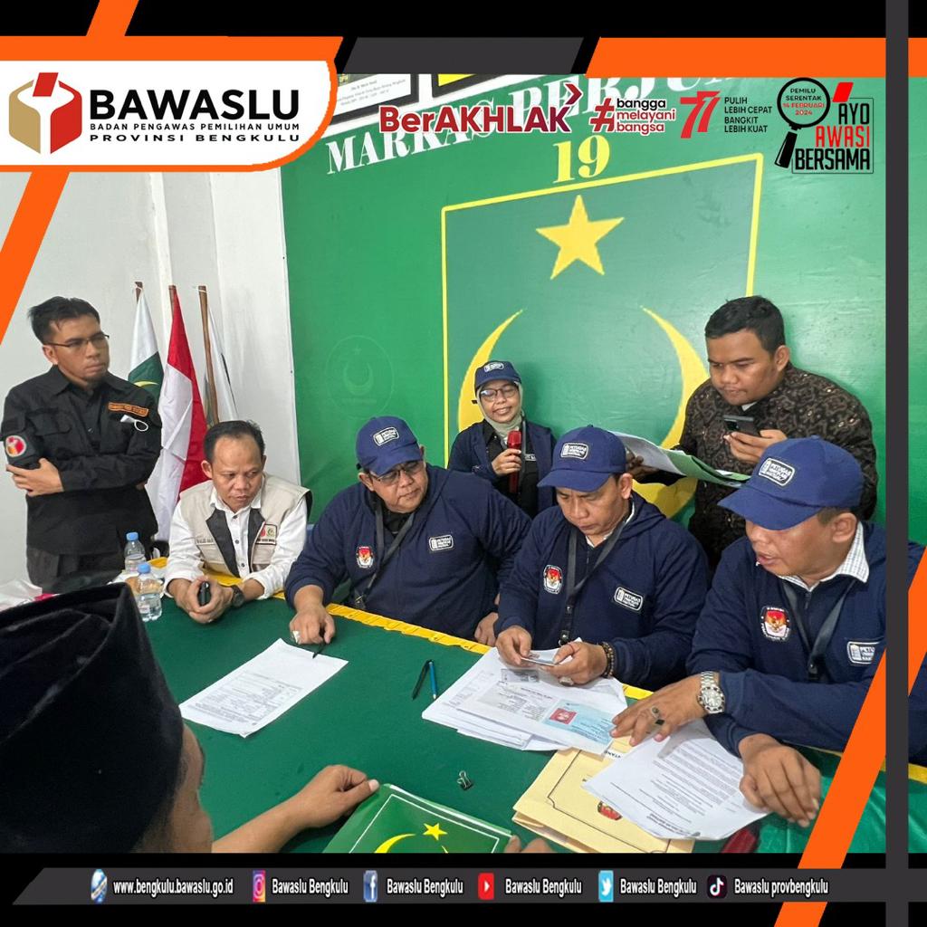 Halid Saifullah Pimpin Tim Pengawas Verifikasi Faktual Kepengurusan Partai Bulan Bintang Tingkat Provinsi Bengkulu