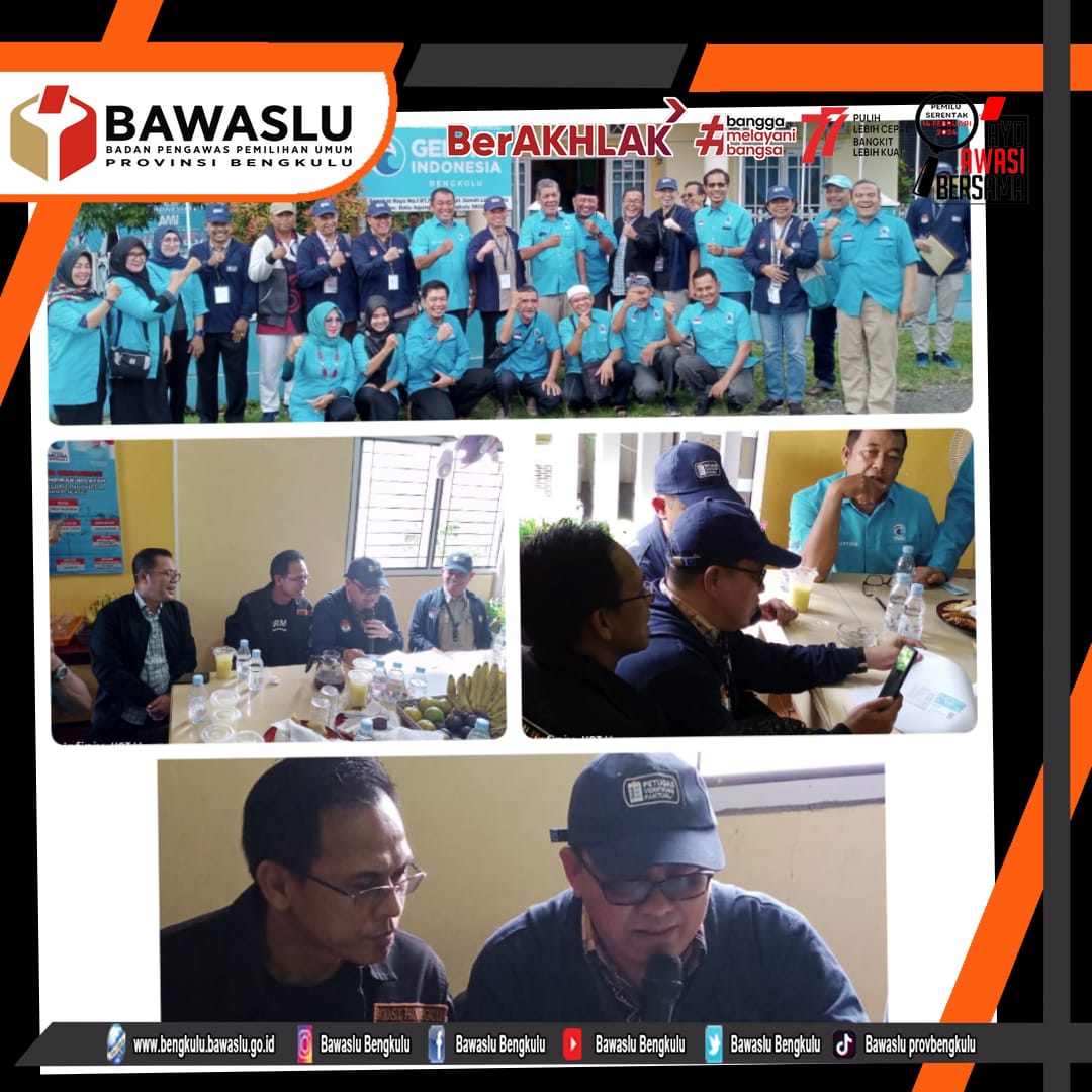 Tim Bawaslu Bengkulu Awasi Verfak Partai Gelora IndonesiaÂ 