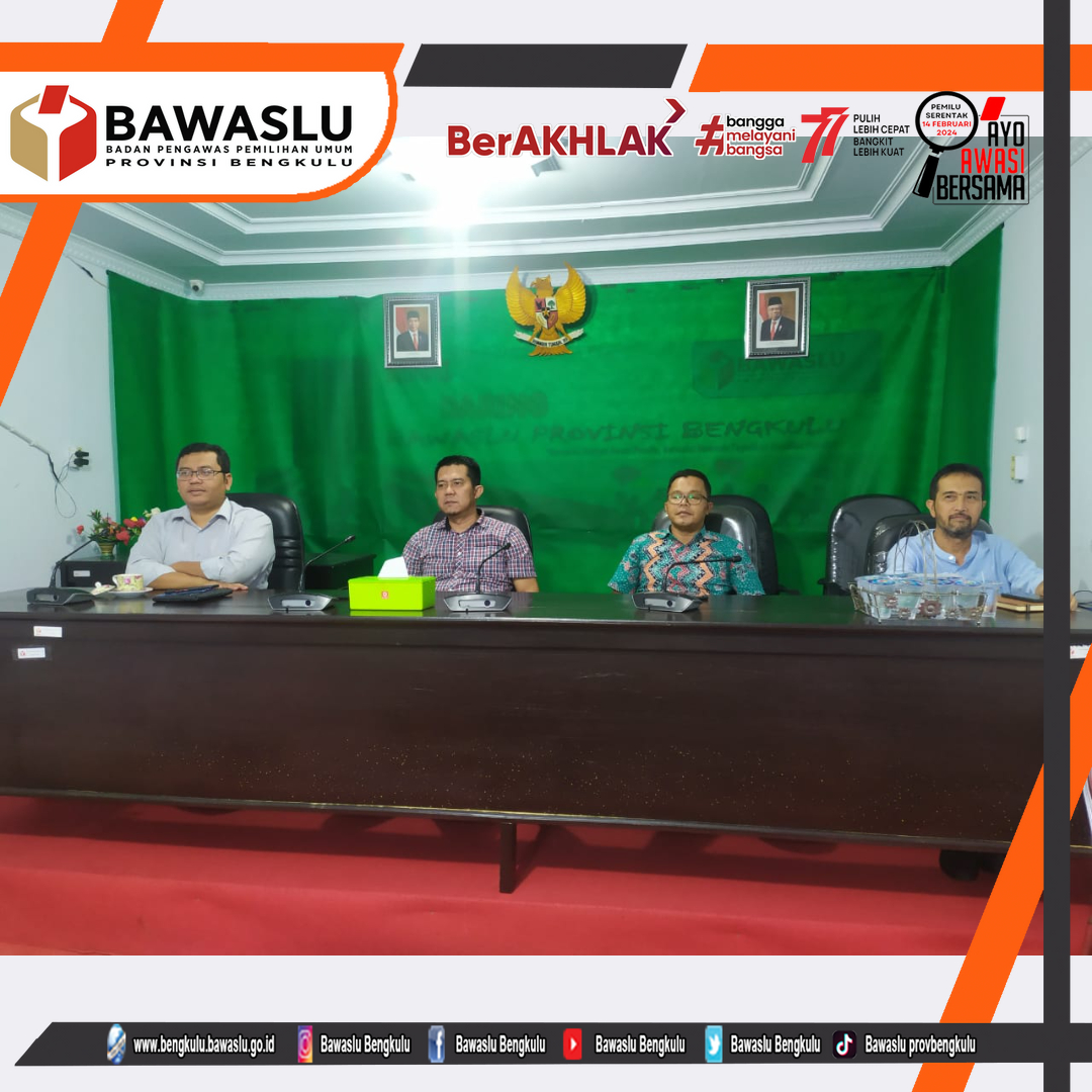 Mantapkan Langkah dalam Verifikasi Parpol, Bawaslu Gelar Rapat KoordinasiÂ 