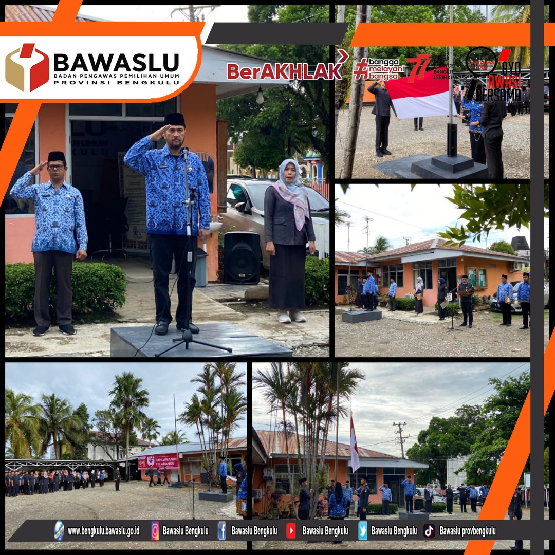 Bawaslu Provinsi Bengkulu Gelar Peringatan Hari Pahlawan Ke 77 Tahun 2022