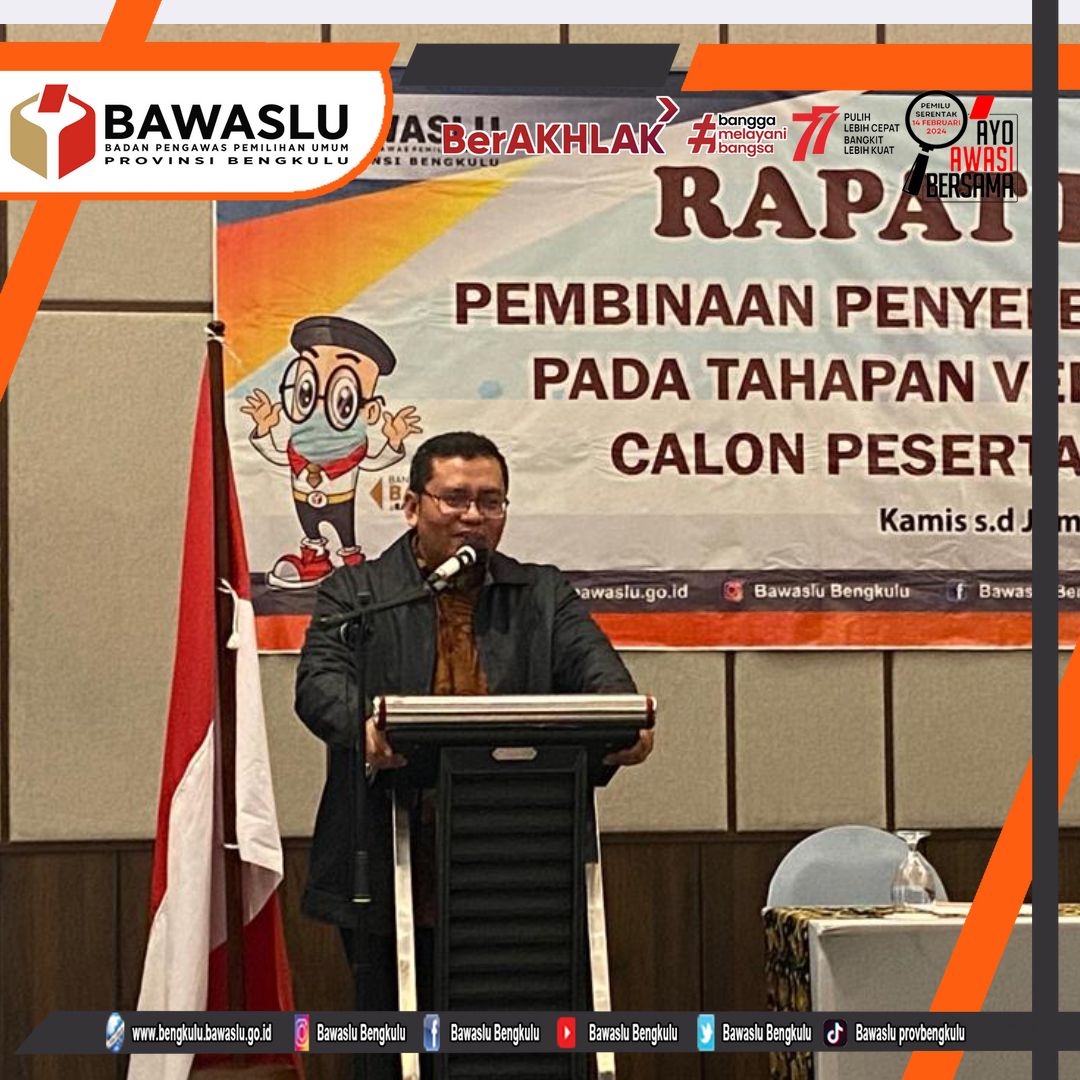 Pembinaan Penyelesaian Potensi Sengketa Pada Tahapan Verifikasi Partai Politik Calon Peserta Pemilu Tahun 2024