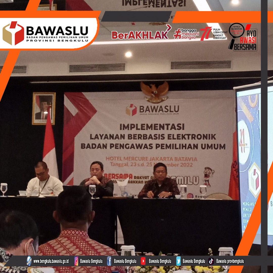 Komitmen dan Political Will Bawaslu Selenggarakan Implementasi Pelayanan Berbasis ElektronikÂ 