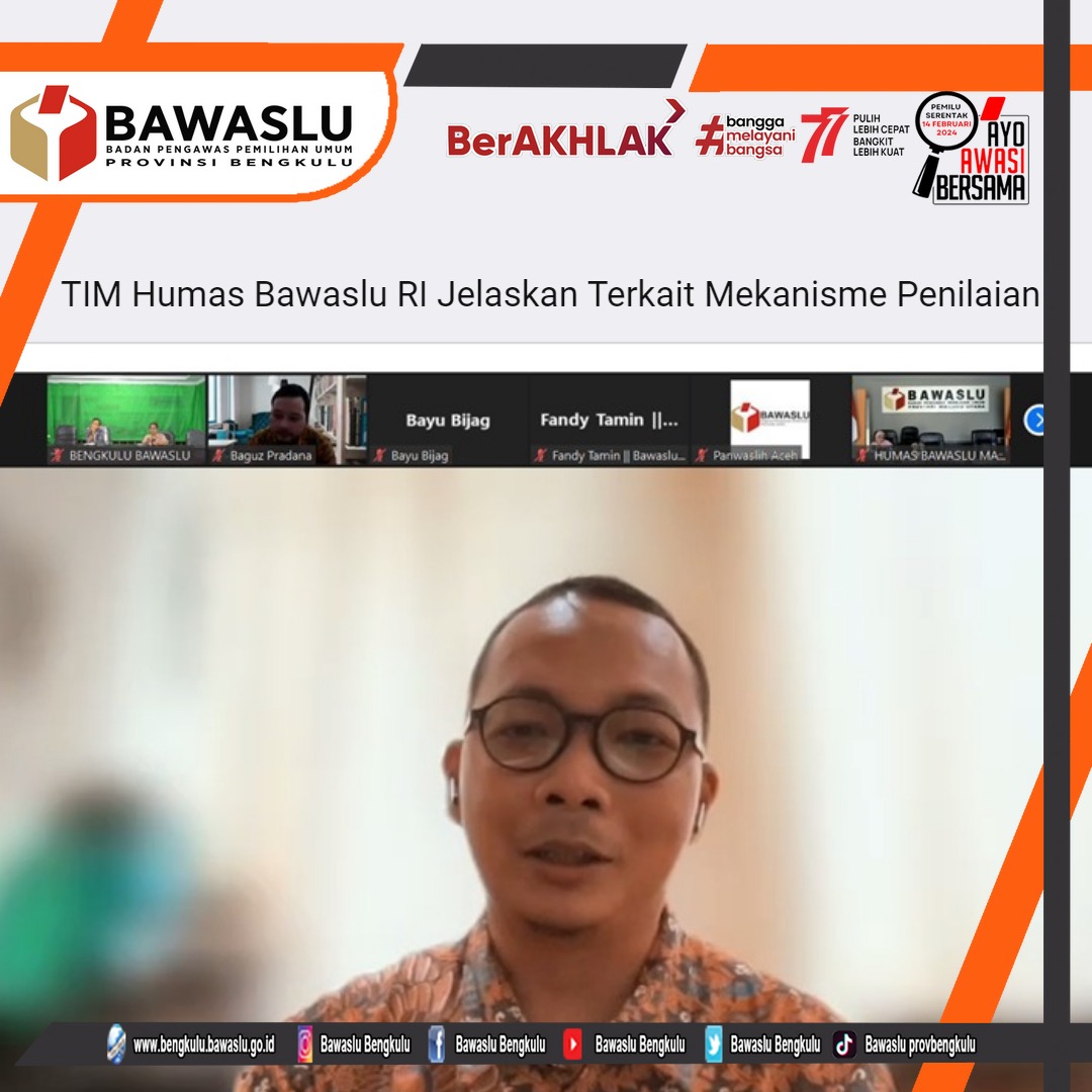 Bawaslu RI Rencanakan Pemberian Apresiasi Kepada Kehumasan Bawaslu Kabupaten/Kota yang Berkinerja Baik