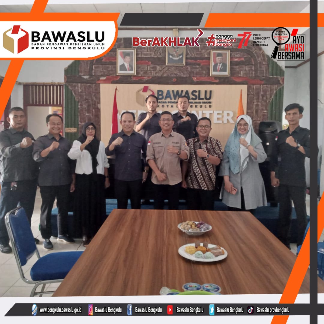 Tingkatkan Kapasitas SDM, TA Penanganan Pelanggaran Bawaslu Sambangi Bawaslu Kota dan Bawaslu Bengkulu TengahÂ 