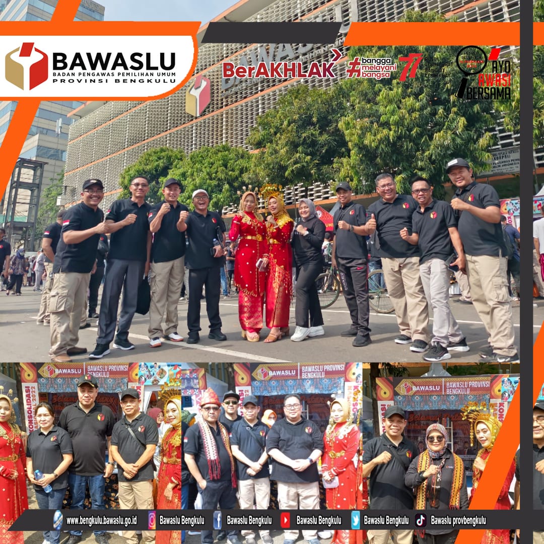 Bawaslu Bengkulu ikut Memeriahkan Jalan Santai dan Pameran Hasil Pengawasan Bawaslu