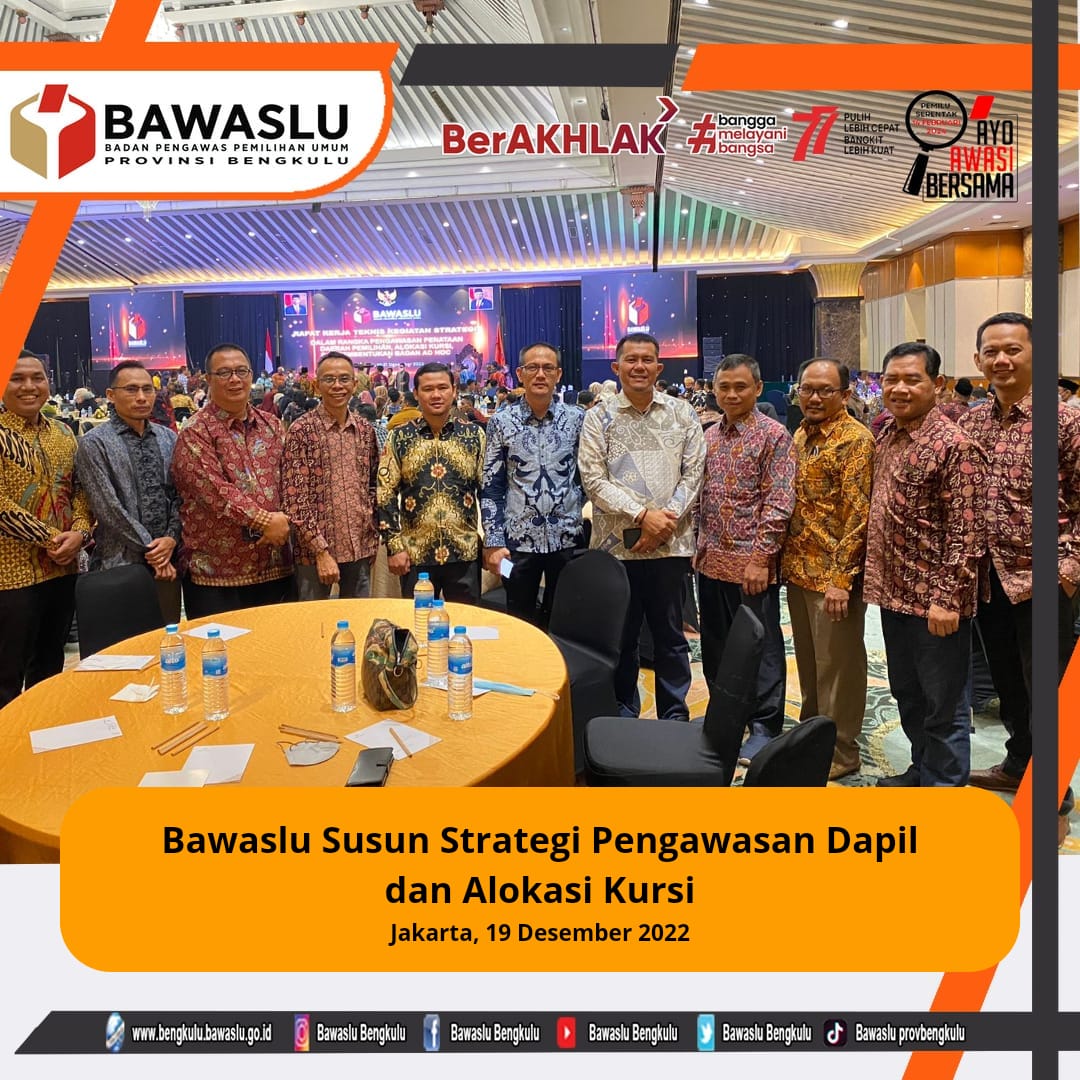 Bawaslu Susun Strategi Pengawasan Dapil dan Alokasi Kursi